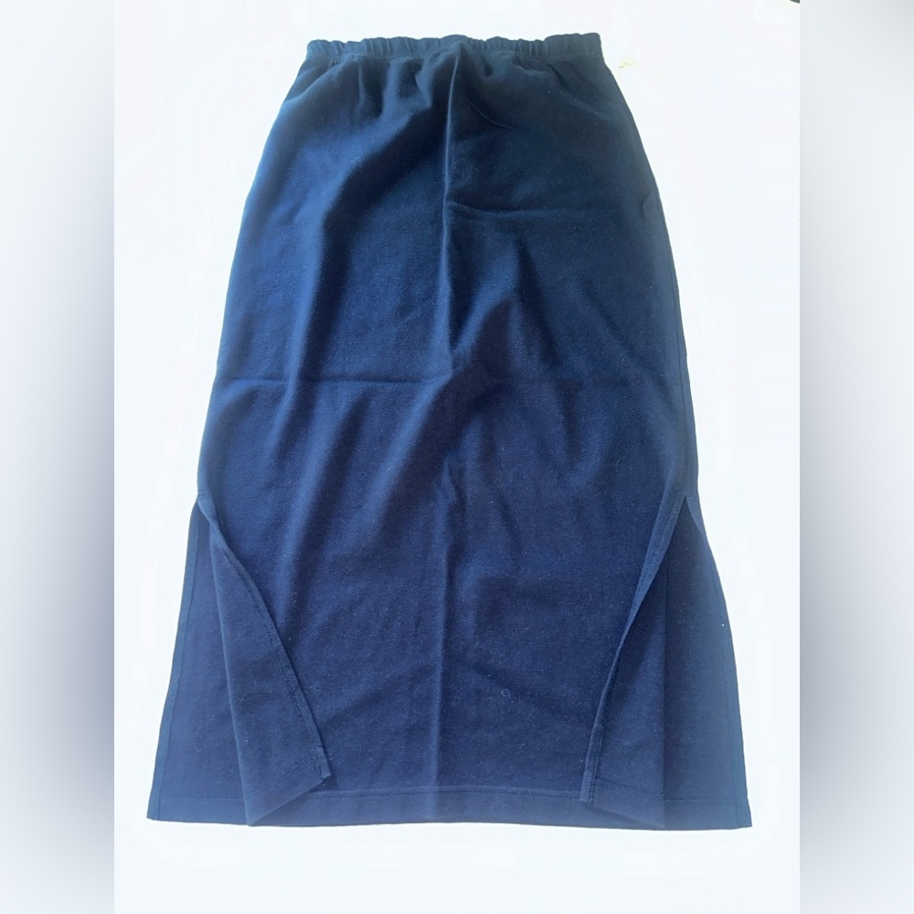 Requirements Women’s Dark Blue Pencil Maxi Skirt 100% Cotton size S - Picture 2 of 7